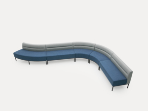 Set <span class=keywords><strong>di</strong></span> Divani Modulari Contemporanei per Ufficio, Divano Curvo per Aree Pubbliche, Divano Resistente per Reception <span class=keywords><strong>di</strong></span> Banche, Ospedali e Spazi Commerciali - Product Image 5