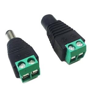 直流电源连接器适配器 2pin 3pin 4pin 8pin PMC PFC 12V 公头母头插头 CATV CCTV 摄像机螺丝接线端子插头 - Product Image 1