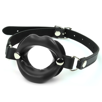 MUQU Ball gag en silicone à bouche ouverte de 7,5 cm de diamètre pour le flirt, fixation orale, ouvre-lèvres, produits SM de bondage