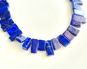 Perles de baguette lisses en forme de Lapis Lazuli naturel perles de forme fantaisie 8 pouces au prix de gros pour la fabrication de bijoux perles - Product Image 3