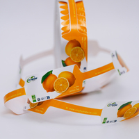 200 #   Thermische kleefsticker barcode verse groenten fruit noten cadeau gaas zakjes - promotie makkelijk horizontaal afscheurbaar duurzaam