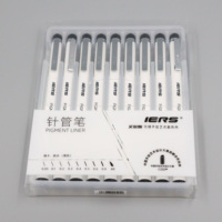 Micro-stylos feutres fins pour dessin artistique, 12 couleurs noires, résistants à l'eau, fournitures d'artiste, marqueurs d'encre, liner professionnel pour croquis et contours