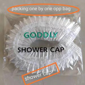 <span class=keywords><strong>Bonnet</strong></span> <span class=keywords><strong>de</strong></span> <span class=keywords><strong>bain</strong></span> jetable en plastique PE transparent imperméable à bande blanche pour hôtel, salle <span class=keywords><strong>de</strong></span> <span class=keywords><strong>bain</strong></span>, nettoyage, douche - Product Image 2