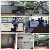 Machine de fabrication de compost automatique de haute qualité pour engrais organiques, à faible encombrement et fermentation stable, en promotion