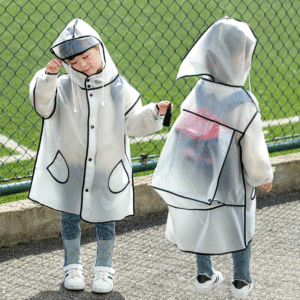 LOTUS Travel Waterproof Transparent EVA Long Raincoat <strong>Kids</strong> <strong>Rain</strong> <strong>Coat</strong> for <strong>Kids</strong> - Product Image 3