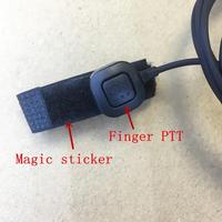 Earphone MIC Kontrol Tenggorokan Air Tube 2plug Headphone Walkie Talkie Gaming Tanpa Peredam Kebisingan Kompatibel GP88s GP2000 GP3188