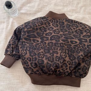 <span class=keywords><strong>Chaqueta</strong></span> de Béisbol de Media Longitud con Cierre, Estampado de Leopardo, Estilo Retro Coreano, para Niños, Primavera/Otoño 2026 - Product Image 2