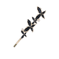 Nouvelle Pince à Cheveux Exquise Papillon Effet Goutte d'Huile, Clip Unique, Épingle Latérale Haute Qualité pour Cheveux Démêlés et Franges Féminines