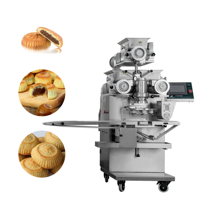 Nouvelle machine à encruster numérique à triple trémie, équipement automatique multifonctionnel de formage et de remplissage de pâte pour la production de produits alimentaires sphériques