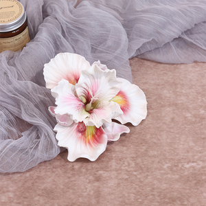 Tête de fleur d'iris artificielle en soie, boîte cadeau, décoration douce pour Pâques, mariage, salle, arrangement floral, accessoires de photographie, gâteau - Product Image 6