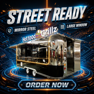 Mobiler Saft- und Bierstand Mobiler Cocktailstand Food Truck zum Verkauf Restaurant Vintage Mobiler Imbisswagen - Product Image 4
