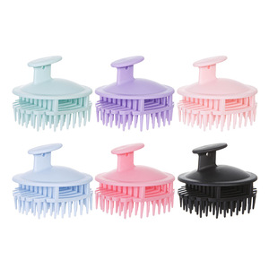 Brosse de massage du cuir chevelu pour shampoing – Violet, Vert, Rouge, Noir, Rose, Bleu – Outil de soin capillaire solide pour la douche – Tous types de cheveux - Product Image 5