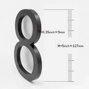 Plaque <span class=keywords><strong>de</strong></span> numéros <span class=keywords><strong>de</strong></span> <span class=keywords><strong>maison</strong></span> en métal découpée au laser sur mesure <span class=keywords><strong>de</strong></span> 5 pouces <span class=keywords><strong>de</strong></span> hauteur, avec LED flottante, pour <span class=keywords><strong>adresse</strong></span> et numéro <span class=keywords><strong>de</strong></span> chambre d'hôtel, résistante aux intempéries IP65 - Product Image 4