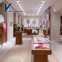 Présentoir de foulard en soie de luxe personnalisé pour restaurants et magasins de cosmétiques Vitrines de luxe conçues en usine pour un décor élégant