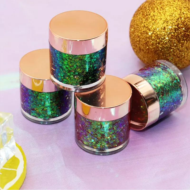 Private Label Customized Eyeshadow Glitter Gel Single Packaging Box High Pigmented Chameleon Glitter Eye shadow Makeup