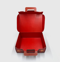 Conception de valise personnalisée, boîte d'emballage en papier, cadeau