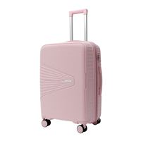 3-teiliges Hartschalen-Kofferset Langlebiger PP-Koffer Reise-Business-Koffer mit TSA-Schloss 360° Drehbar °   Drehbare Räder Aluminium-Trolley Kapazitätserweiterung
