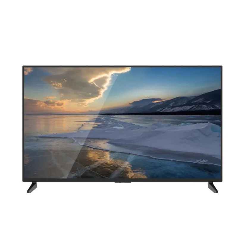 التوصيل من المصنع 4K الترا HD 32 "50" 55 "65" شاشة تلفاز ملونة مسطحة ذكية شاشة كبيرة مقاومة للانفجار