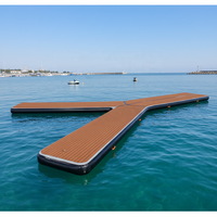 Vente Flash : Îles Flottantes Gonflables, Plateforme Ponton pour Bateaux et Jet-skis, Plateforme de Quai Gonflable