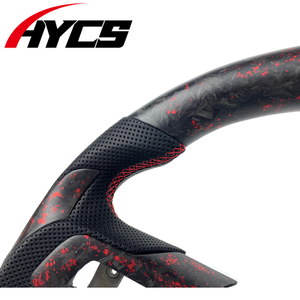 Volant de course en fibre de carbone mate amélioré pour l'intérieur de la voiture, compatible avec <span class=keywords><strong>Ford</strong></span> <span class=keywords><strong>Mustang</strong></span> S550 <span class=keywords><strong>GT</strong></span> 350 <span class=keywords><strong>500</strong></span> Coupé 2015-2023 Shelby GT500 - Product Image 4