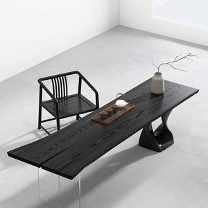 Style moderne nouvelle version Table à manger en <span class=keywords><strong>bois</strong></span> de frêne suspendue au vent silencieux Salon en acrylique Bureau à grande planche Bureau en <span class=keywords><strong>bois</strong></span> massif - Product Image 4