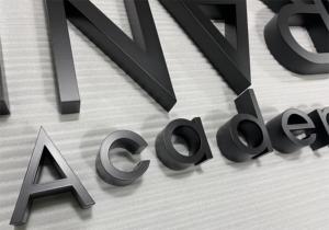 Thêm chữ thép đen lớn với kết thúc bằng nhôm chải cho chữ ký thiết bị quảng cáo - Product Image 6