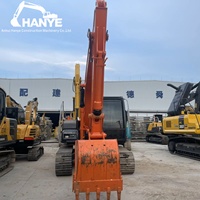 Excavatrice sur chenilles Hitachi 120 d'occasion du Japon, faible nombre d'heures de travail, 12 tonnes, avec godet de 0,52 m³, moteur Isuzu authentique de 66 kW, pour la construction