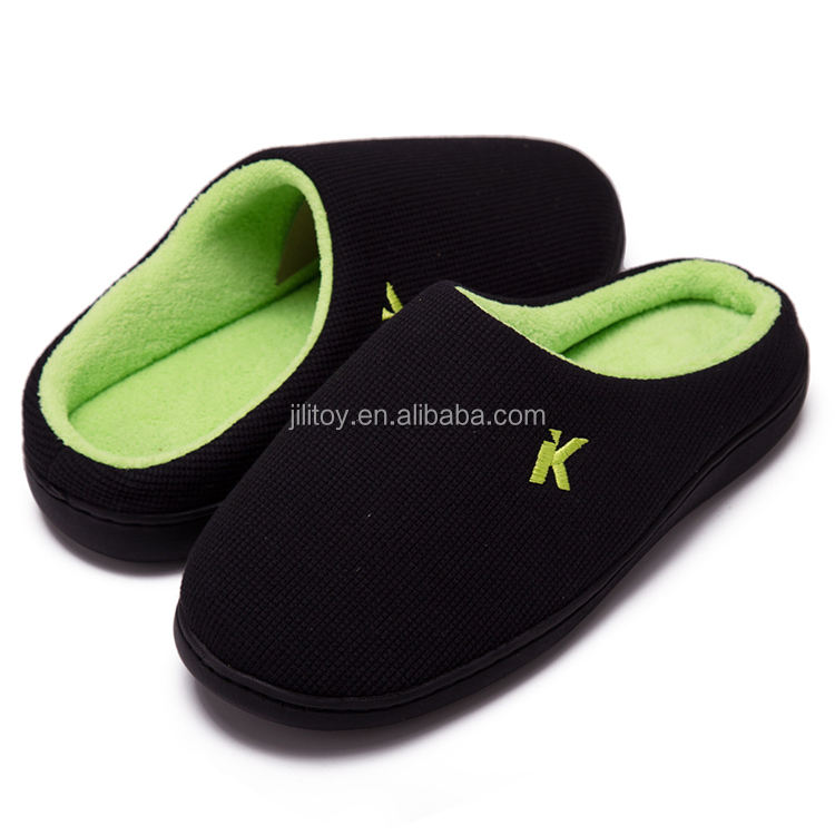 Low Quantity Indoor Room Men Slippers Slides Custom Logo Colorful