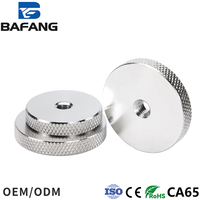 Poignée en aluminium usinée CNC, antidérapante, à rainures, durable pour les équipements industriels et le contrôle des instruments, fabriquée en Chine