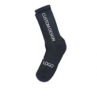 Meilleures ventes de chaussettes de football confortables pour l'équipage Conception personnalisée Impression numérique Positions de logo multiples (corps inférieur de la manchette)-quantité minimale de commande bas