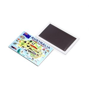 Aimants de réfrigérateur personnalisés découpés sur mesure, souvenirs d'Australie, aimants de réfrigérateur en métal avec carte - Product Image 1