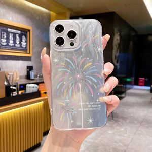 เคสโทรศัพท์ iPhone 14 13 15 16 Pro Max รุ่นหรูหรา สีเงิน ลายดอกไม้ไฟ สำหรับ iPhone 16E 11 12 Pro Max XS XR 17 Plus - Product Image 6