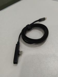 Nouveau câble de charge rapide 2-en-1 USB-C tendance de 1,5 m (240 W) avec support de téléphone 90 °   Coude 360 °   Rotation multi-angle pour iPhone - Product Image 6