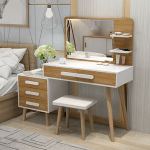 Venta al por mayor OEM ODM Fabricante Dormitorio Tocador con cajones y espejo Tocador Organizador - Product Image 6