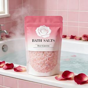 Sachet Doypack personnalisé réutilisable pour savon liquide, sel de bain, emballage de produits de bain au sel de mer, pochette à fermeture éclair en plastique, sac d'emballage pour produits de bain - Product Image 3