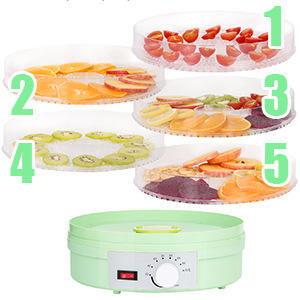 Déshydrateurs à usage domestique Fruits et légumes <span class=keywords><strong>Appareil</strong></span> noir Déshydratation Légumes Pomme déshydratée - Product Image 5