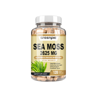Greenpie plus Bladderwrack et racine de bardane en capsules Gut Health Sea Moss Suppléments végétaliens