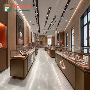 Fabricant d'agencements de vente de bijoux personnalisés haute visibilité, comptoir de centre commercial avec panneau en verre trempé, vitrine - Product Image 4