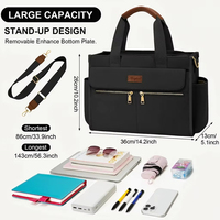 Fabricant Sac à langer Femme Toile et Cuir Bureau Travail Grande Capacité Design Structuré Marque Privée OEM Sac Fourre-tout