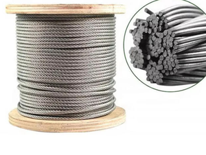 7*19 8 mét 10 mét 12 mét linh hoạt thép mạ kẽm <span class=keywords><strong>Wire</strong></span> Rope Cable - Product Image 2