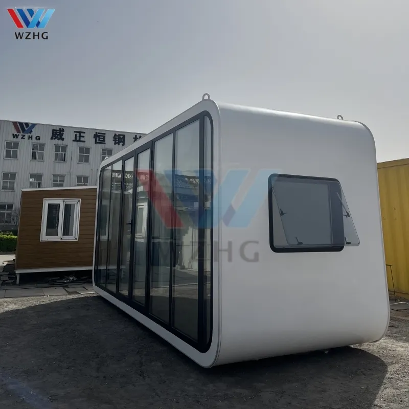 2024 mới 20ft táo cabin Modular prefab Tiny Homes container nhà di động nhà di động với nhà bếp và phòng tắm