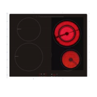Marmite électrique portable en céramique, 220v, 110v, 120v, 2200w, simple, cuisinière à induction en bois, table de cuisson à infrarouge