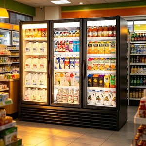 Vitrine de présentation à 3 portes avec grande capacité pour la mise en valeur de produits de boissons en grande quantité - Product Image 6