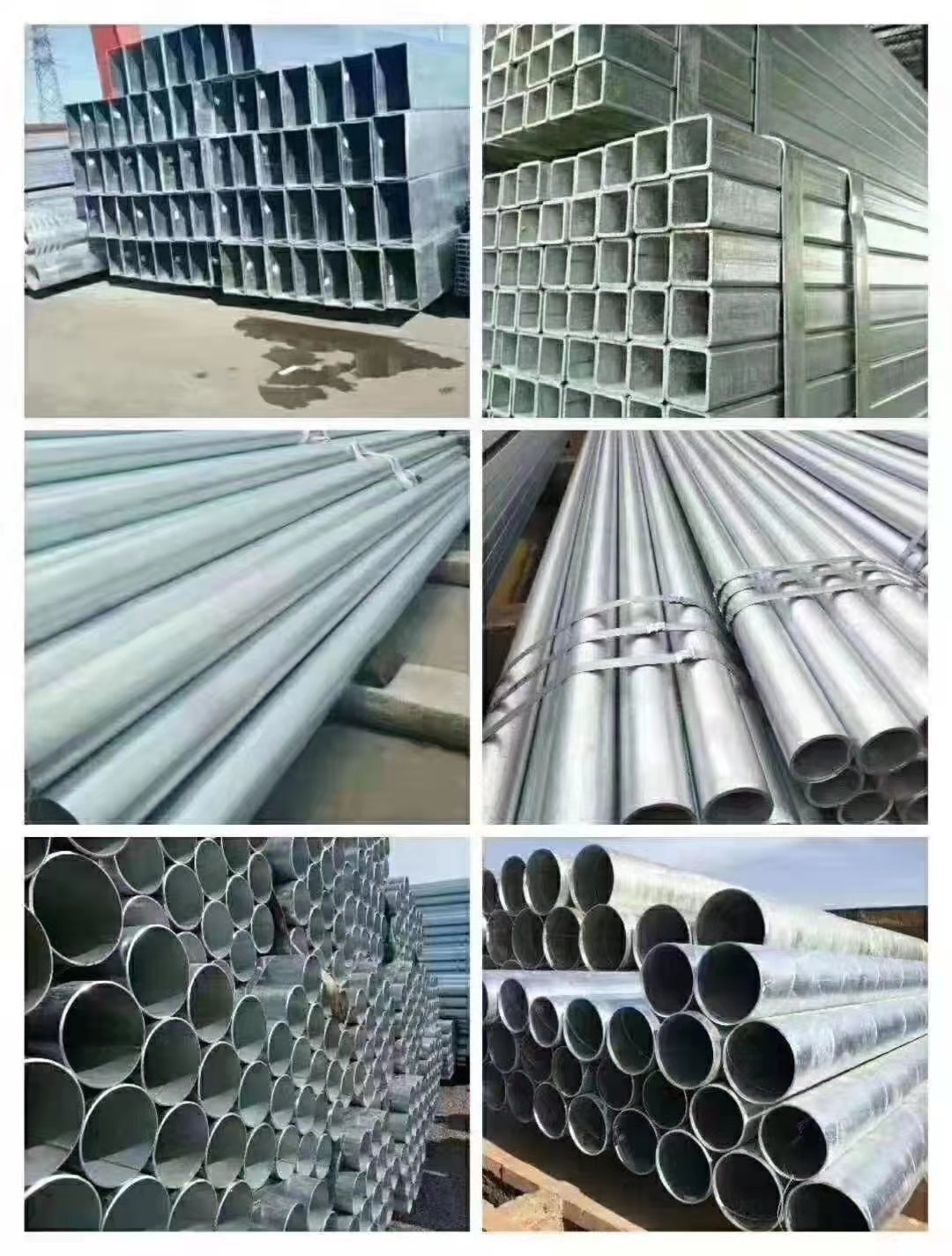 40x40mm Hot Dipped Galvanized Round Square Tube 4x4 Inch Galvanized Square Steel Pipe GI Tube
