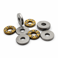 Rodamiento de Bolas de Empuje Plano F2-6, F2-6M 2x6x3mm, Mini Rodamientos de Bolas Axiales de Acero Cromado de Alta Velocidad y Precisión