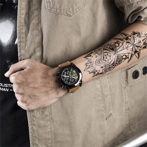 Reloj Ruimas montres-bracelets de luxe en cuir de qualité pour hommes mode noir pour hommes <span class=keywords><strong>montre</strong></span>-bracelet en gros lumineux <span class=keywords><strong>montre</strong></span> de <span class=keywords><strong>force</strong></span> marine - Product Image 6