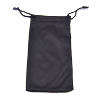 Vente en gros Pochette pour lunettes de soleil en microfibre avec logo personnalisé Sac à cordon souple pour lunettes Ensemble de chiffons de nettoyage pour essuyer les lunettes Rectangle