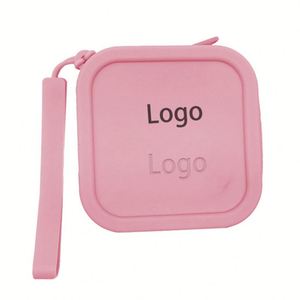 Waterproof Silicone Zipper Coin <b>Purse</b> <b>Small</b> Square Portable Cosmetic Data Cable Storage Bag Unisex - Product Image 2