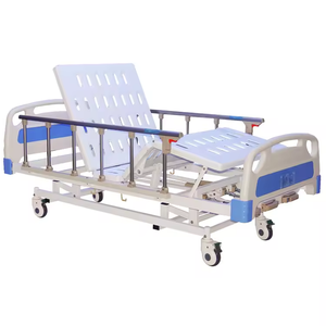 Lit médical manuel à 2 fonctions avec structure en fer durable pour usage hospitalier - Product Image 4