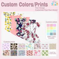 3-delige outfit voor peuters: top met geruite mouwen, rok met bretels, geknoopte hoofdband, bloemen- en fruitprint, zomerkledingset, OEM ODM